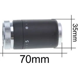 Aqbau Heizkörperthermostatkopf mit Blockade Schwarz