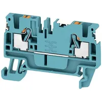 Weidmüller 2674700000 Durchgangsreihenklemme Push-In-Klemme, Steckanschluss Blau 100St.