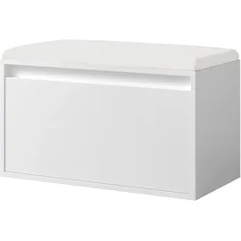 [en.casa] Degerfors 80 x 45 x 39 cm mit Schublade / weiß