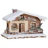 Hubrig Volkskunst GmbH Winterhaus Skihütte 16 cm