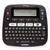 Brother P-Touch PT-D200BW Beschriftungsgerät (für 3,5 bis 12 mm breite TZe-Schriftbänder, bis zu 20 mm/Sek. Druckgeschwindigkeit), PTD200BWZG1, schwarz