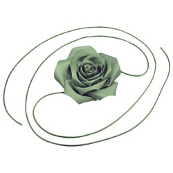 Chris Rubin Rosalia Choker Halskette Grün Grau 