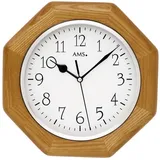 AMS Funkwanduhr F5512 27,0 cm braun
