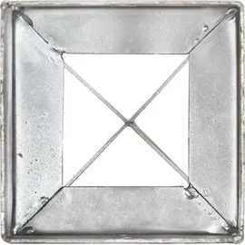 vidaXL Erdspieße 10 x 10 x 76 cm Silber/Stahl
