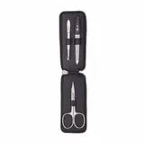 Erbe Solingen Maniküre-Etui mit Reißverschluss in Schwarz 3-teilig