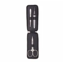 Erbe Solingen Maniküre-Etui mit Reißverschluss in Schwarz 3-teilig