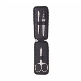 Erbe Solingen Maniküre-Etui mit Reißverschluss in Schwarz 3-teilig