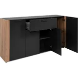 Möbel Boss Sideboard 162 x 85 x 34,5 cm Anthrazit / Eiche Artisan