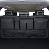 Auto-organizer Mit 9 Fächern Und 3 Festen, Verstellbaren Gurten, Vielseitige, Faltbare Kofferraumtasche Für Suvs Und Viele Andere Fahrzeuge