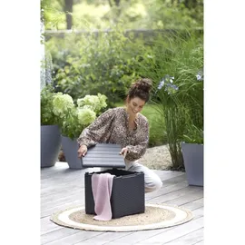 KETER Aufbewahrungsbox 37 x 37 x 37 cm Schwarz