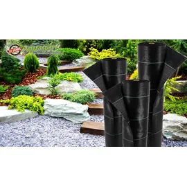 Aquagart Bodengewebe Unkrautfolie 180m2 1m breit schwarz