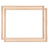 ghibfbt Schattenfugenrahmen Schwarz 60x80 cm 2er Set