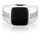 Bruno Banani Ring schwarz), / Silber 63