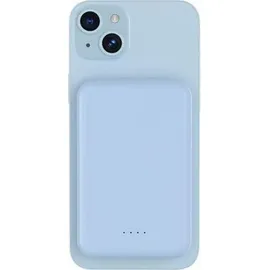 Bigben Connected Bigben Powerbank Induktionsladegerät, MagSafe kompatibel, Blau (5000 mAh, 10 W), Powerbank, Blau