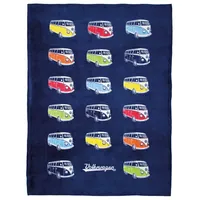 BRISA VW T1 Kuscheldecke 150 x 200 cm Blau