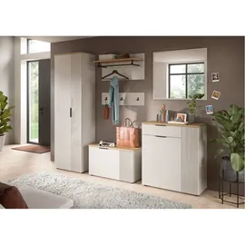 Möbel Boss Garderobenpaneel Slide 80 x 80 x 28 cm Beige/Eiche