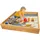 nyvi Holzsandkasten Torino 90x90 cm mit Innenfolie braun