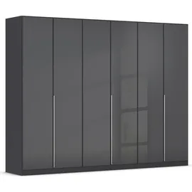 Rauch »Kleiderschrank Kleiderschränke Schrank Garderobe AGORDO mit Glasfront«, (in zwei Griff-Farben), durchdachte Innenausstattung, in 6 Breiten und 2 Höhen MADE IN GERMANY, grau
