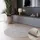 OTTO home Teppich OTTO HOME "Vals", grau (hellgrau, beige, creme), B:120cm H:7mm L:120cm Ø:120cm, Polyester, Teppiche, Teppich, Uni Farben, meliert, Sisal-Optik, auch in rechteckig erhältlich