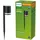 Philips Sockelleuchte Kunststoff 54,0 cm Solar 1,5 W inkl. Dämmerungssensor schwarz