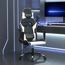 vidaXL Gaming-Stuhl Kunstleder Schwarz