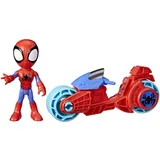 Hasbro Spidey and His Amazing FRIENDS Spidey mit Motorrad, Spielzeug für Jungs und Mädchen ab 3 Jahren