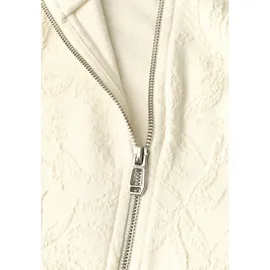 street one studio Damen, Blouson mit floraler Struktur und Zipper - 44