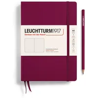 Leuchtturm1917 Notizbuch Medium (A5), Hardcover, port red