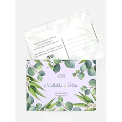 Save the Date Karten selbst gestalten mit Spruch und Fotos im Onlinedesigner bei Meine-Kartenmanufaktur.de