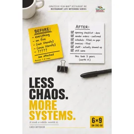 neti neti inc Less Chaos. More Systems: Lined Notebook