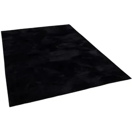 Pergamon Luxus Super Soft Fellteppich Pearl Schwarz 80x150cm