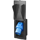 PRO PLUS ProPlus 373505BK CEE Einspeisestecker Einbau rechteckig schwarz Einbaustecker