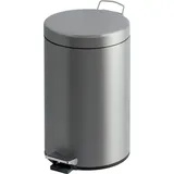 V-Part Tritt-Mülleimer 12 Liter - Matt Edelstahl - Silber