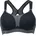 Dynamix Star Sport-BH mit Schwimmerrücken ohne Bügel schwarz grau 70D
