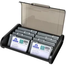 Exacompta 68114D Visitenkartenbox für Visitenkarten Topline - Schwarz