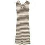 Tom Tailor Midikleid Streifenmuster Grün/Weiß M