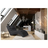 99rooms Relaxliege Hollywood, Relaxliege, Liegesessel, Kissen grau