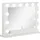 Homcom Hollywood Spiegel 80 x 60 cm Schminkspiegel mit LED-Beleuchtung Weiß