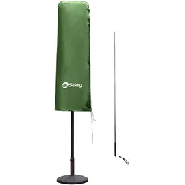 Sekey Abdeckung Doppelsonnenschirm Polyester 165 x 50/62 cm Grün