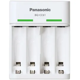 Panasonic eneloop Standard USB Ladegerät BQ-CC61 weiß für 2 oder 4 Akkus Mignon, AA oder Micro, AAA
