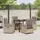 vidaXL Garten Essgruppe 5-tlg. Beige