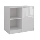 Vicco Sherry 80,2 x 76 x 50,1 cm Weiß/Weiß Hochglanz