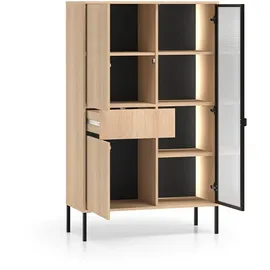 petits-meubles Geschirrschrank 3-türig Mit 1 Schublade 0 x 0 x 0 Schwarz