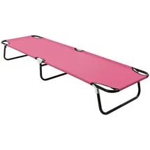 vidaXL Klappliege 120 x 60 x 30 cm Rosa