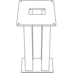SIEDLE Zubehör-Erdstück ZE/STL 308 x 308