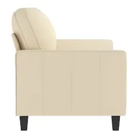 vidaXL 2-Sitzer-Sofa Creme 140 cm Stoff