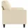 vidaXL 2-Sitzer-Sofa Creme 140 cm Stoff