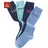 H.I.S. Kniestrümpfe H.I.S, Mädchen, Gr. 35-38, blau (hellblau, marine, blau, dunkelblau), Baumwolle, Elasthan (LYCRA), Polyamid, unifarben, elastisch, Socken Kniestrümpfe, mit verstärkten Belastungszonen