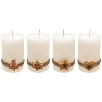 ZauberDeko Adventskerzen 4 St. creme