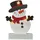 Trendline Schneemann Holz 18,5 x 5,5 x 25,5 cm weiß+schwarz Figur